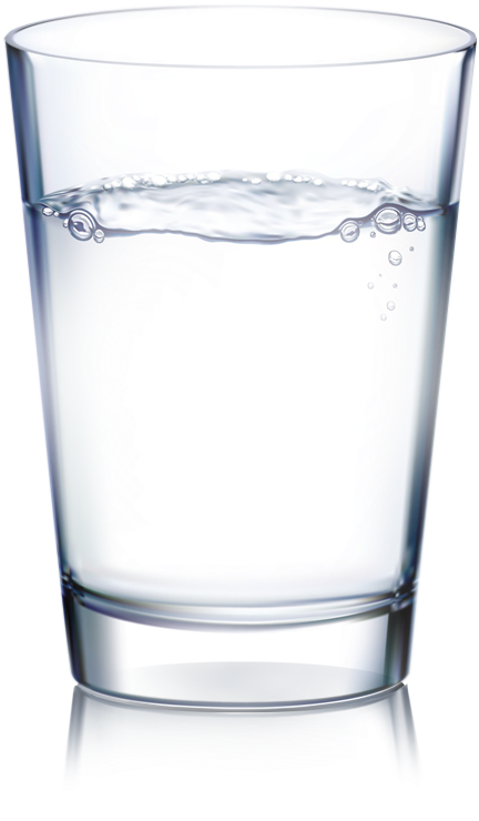 Clear Water Glass Full PNG