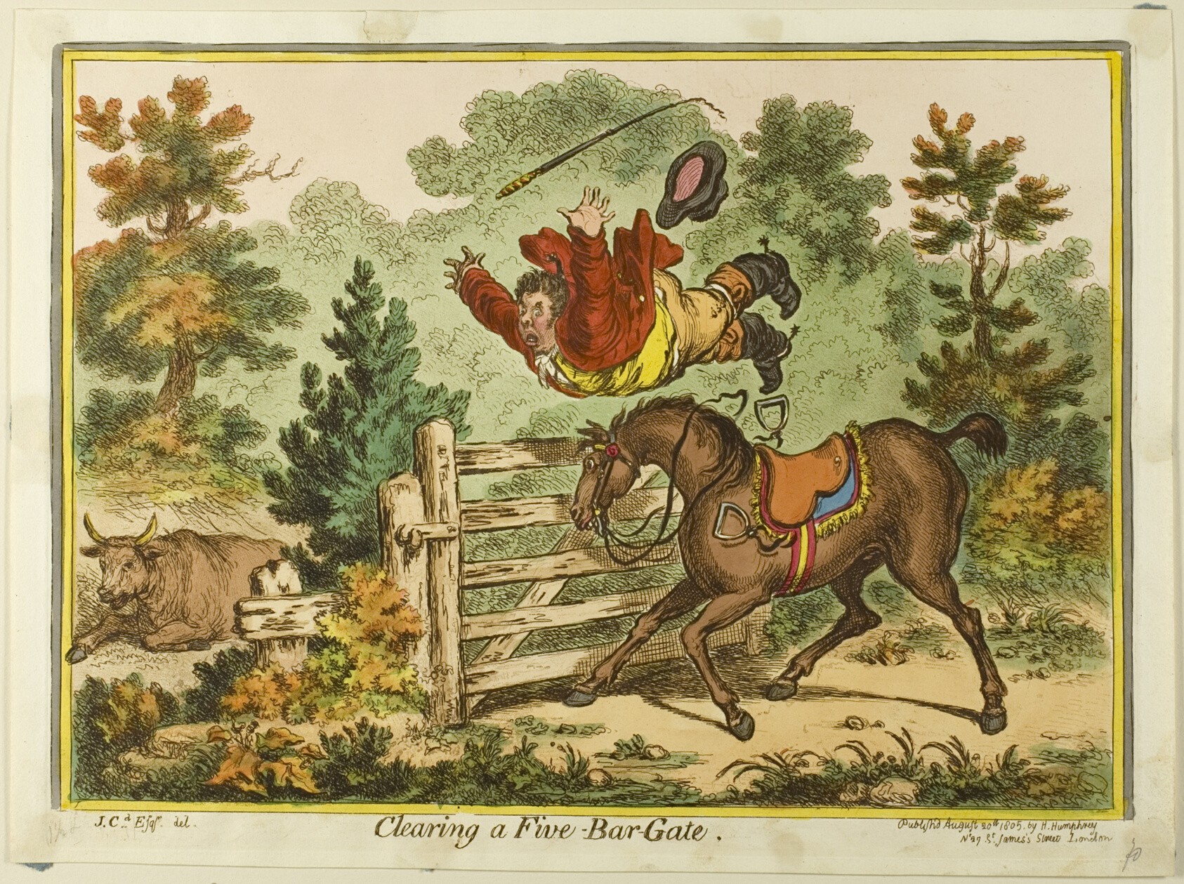 Clearing a Five-Bar Gate Wallpaper