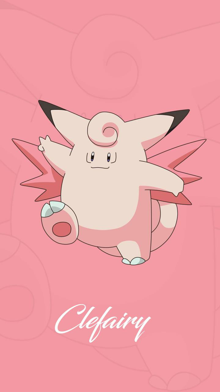 Clefairy Evolved Form Clefable Wallpaper