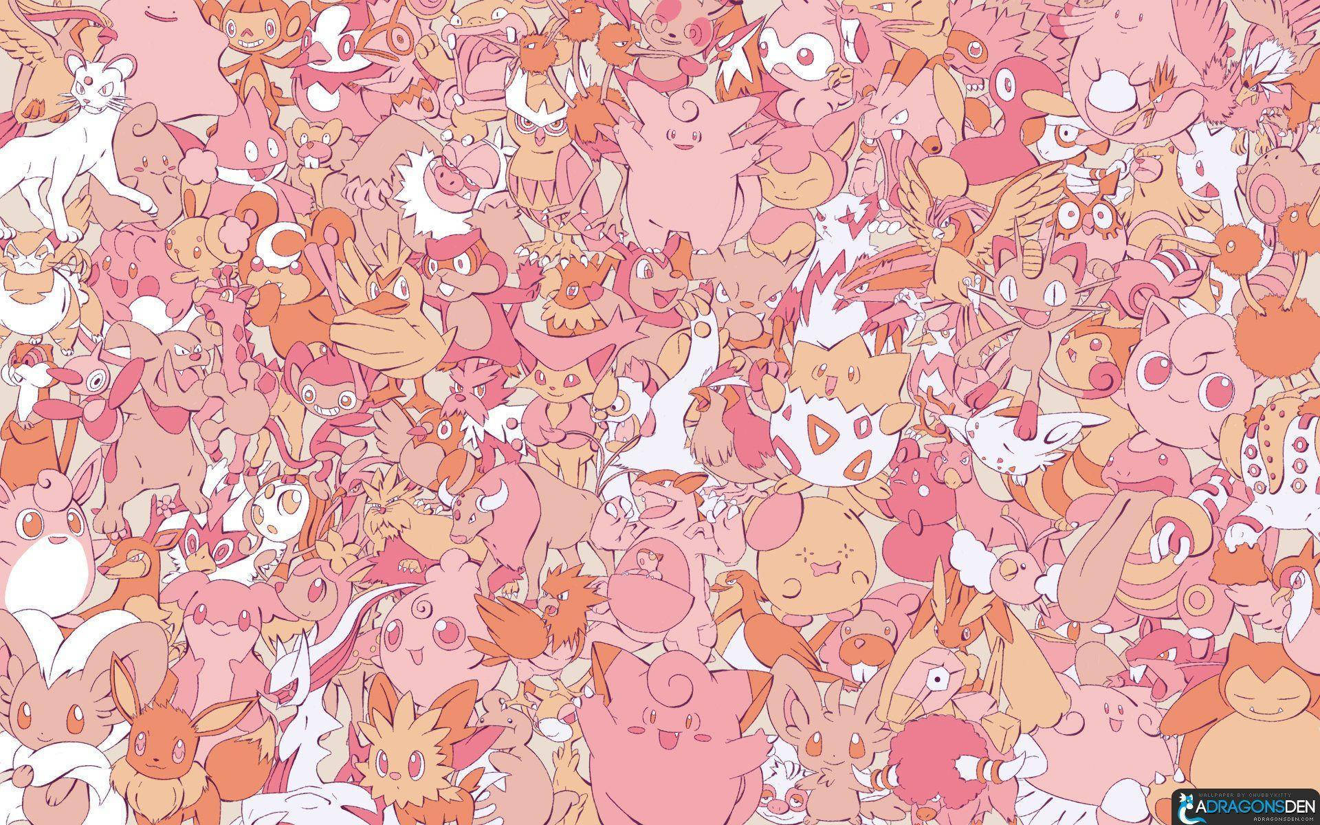 Clefairy With Cute Pokémon Wallpaper