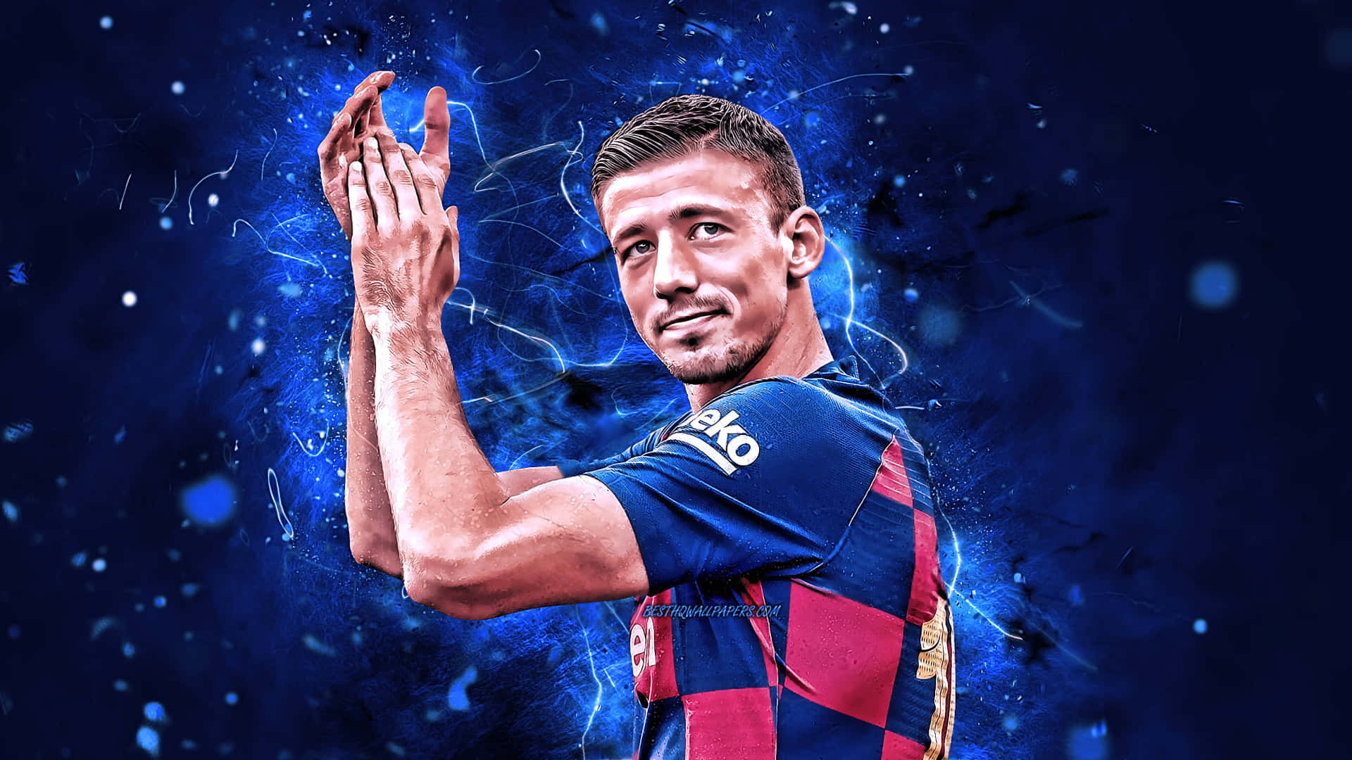 Clément Lenglet In Action On The Football Pitch Wallpaper