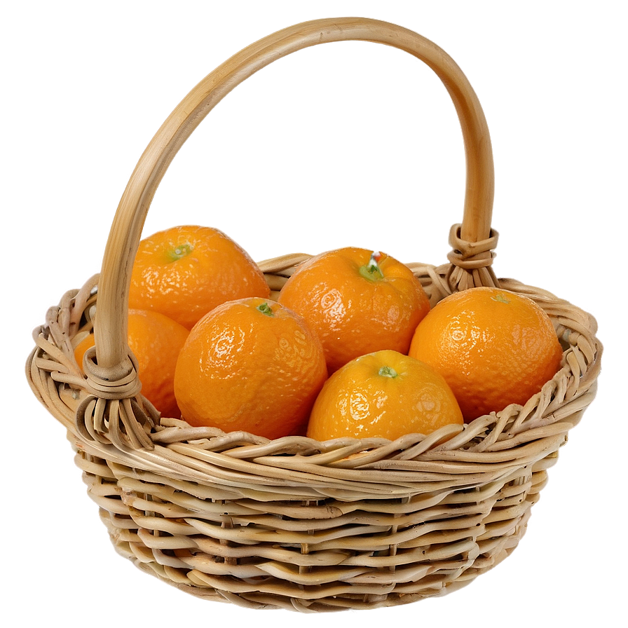 Clementine In Basket Png Umj27 PNG