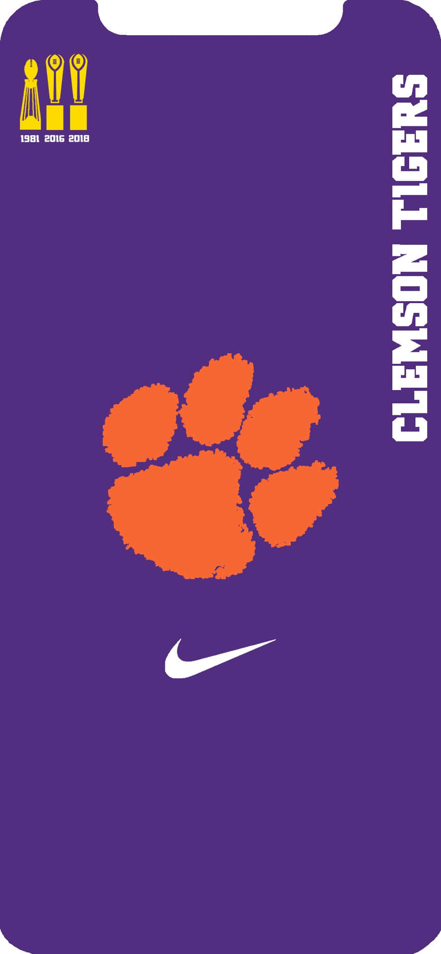 Show your Clemson pride with this sleek and stylish iPhone Wallpaper