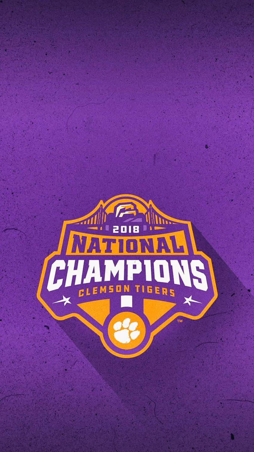 Clemson Tigers National Champions Logo Wallpaper