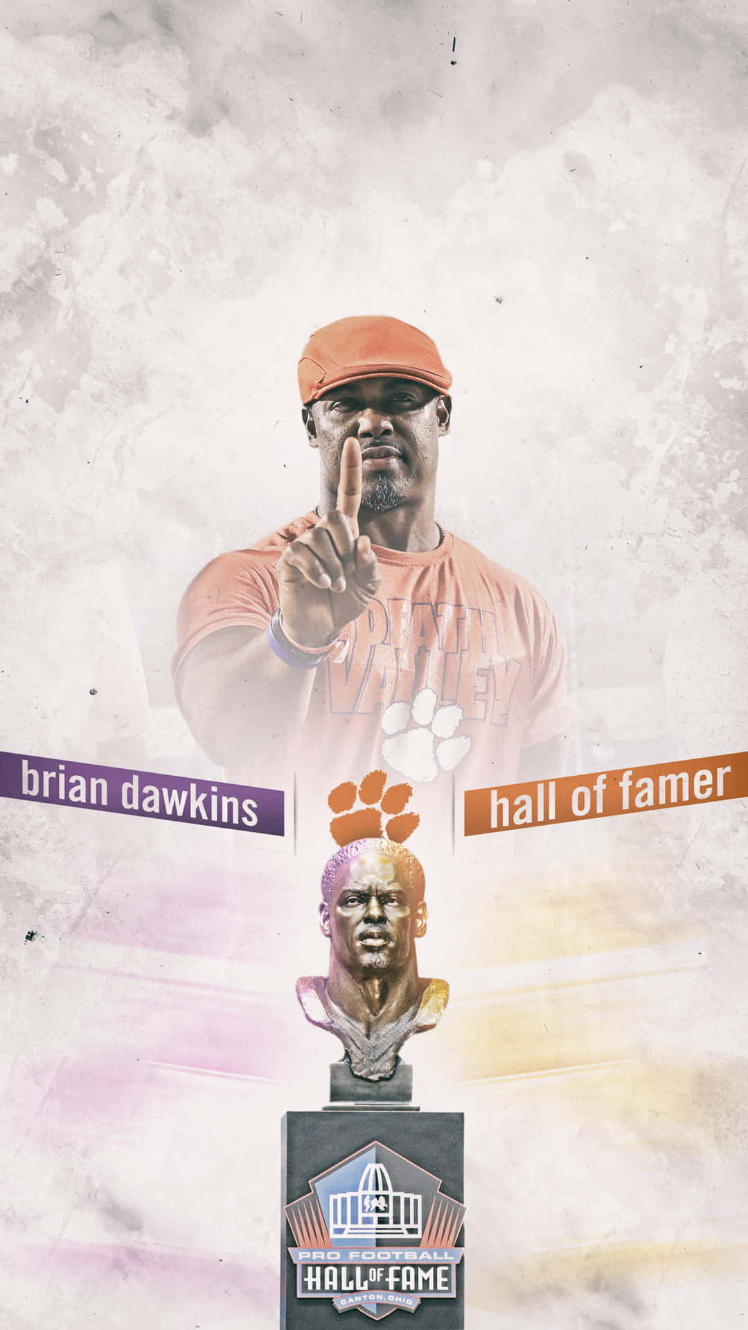 Show off your Clemson pride with this branded wallpaper for iPhone Wallpaper