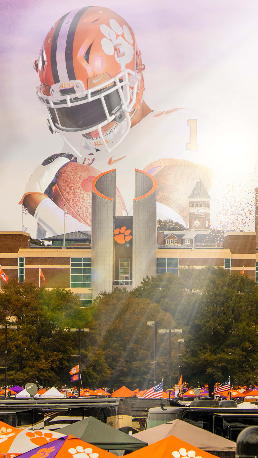 Cheer on the Clemson Tigers with an official Clemson iPhone Wallpaper