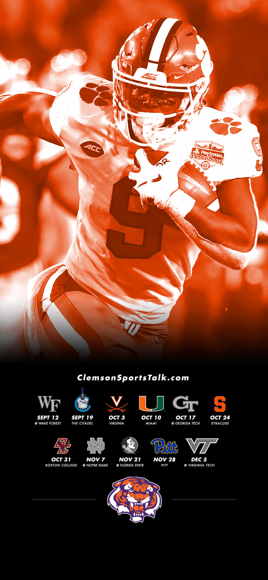 Clemson Iphone, Here to Make Connections Wallpaper
