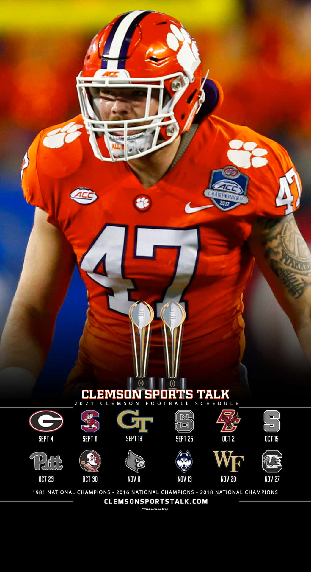 Celebrate your Clemson Tiger pride with a Clemson iPhone! Wallpaper