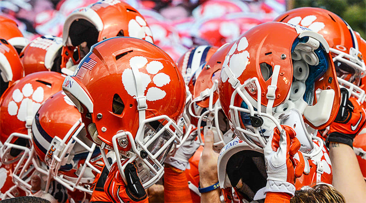 Electrifying game of the Clemson Tigers Football Team Wallpaper