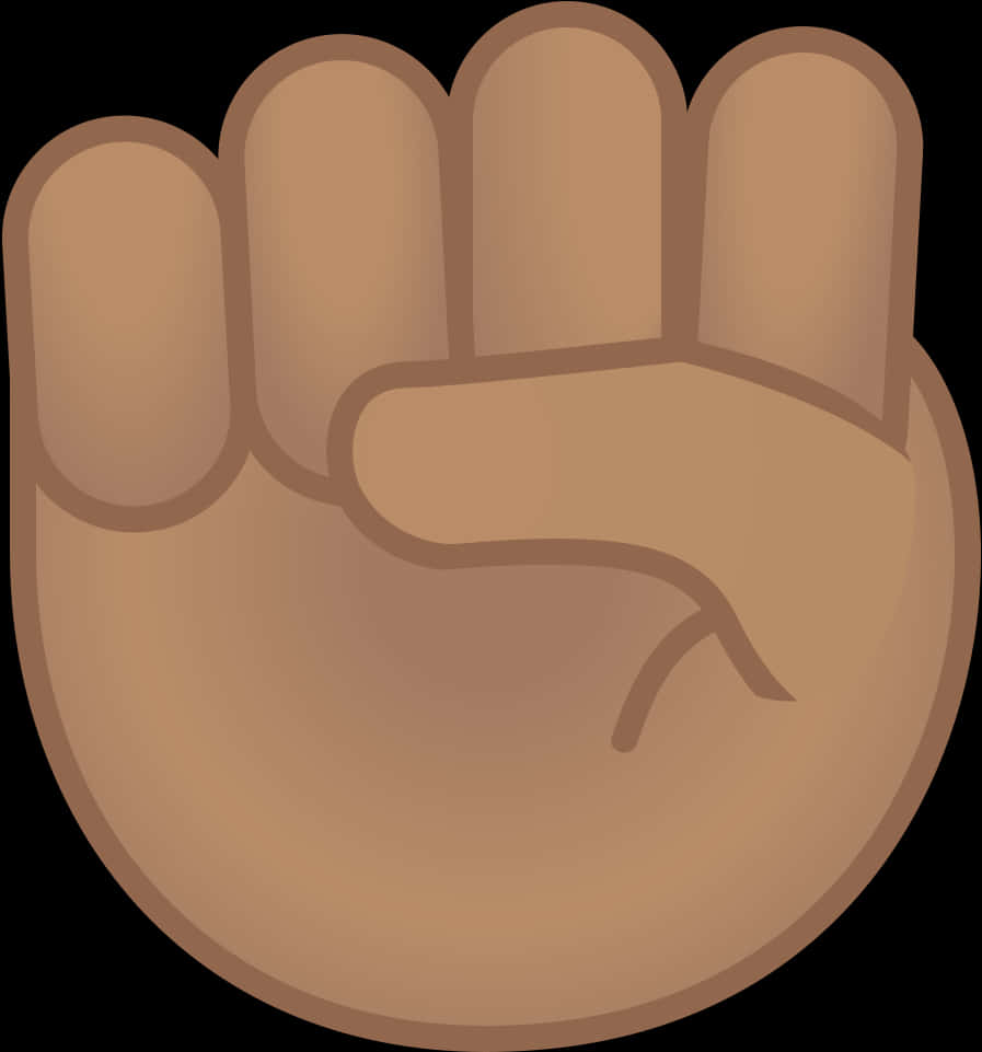 Download Clenched Fist Emoji Illustration | Wallpapers.com