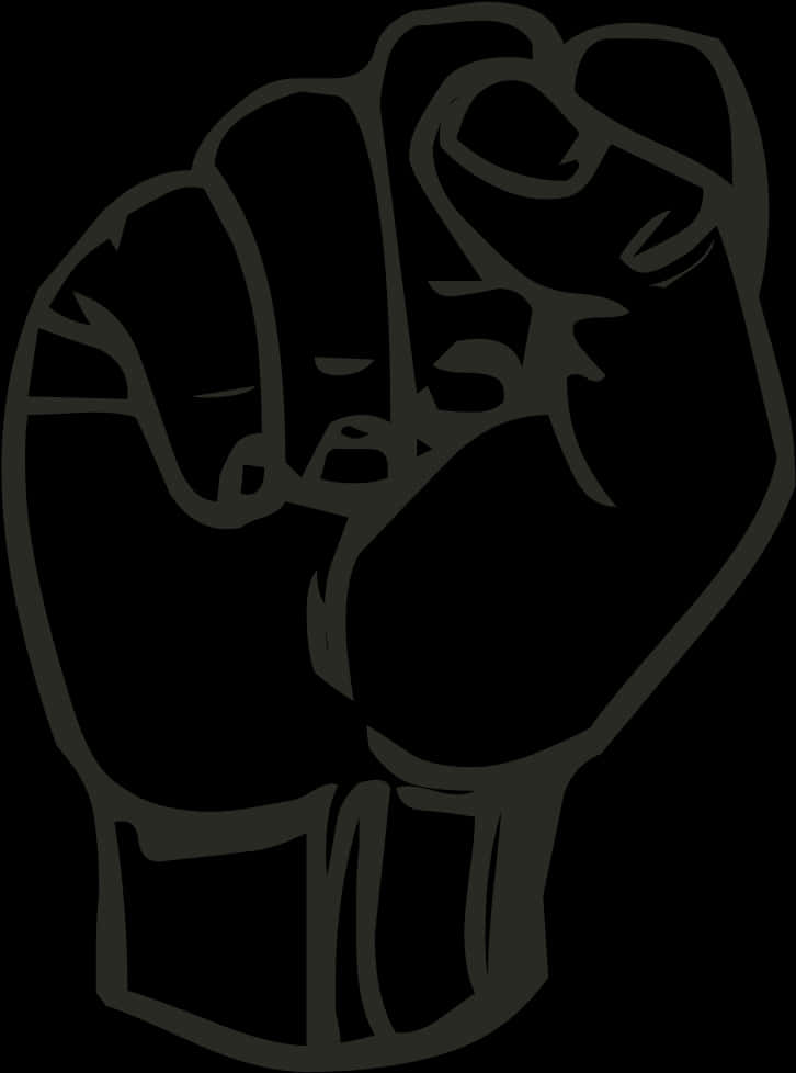 Clenched Fist Graphic PNG