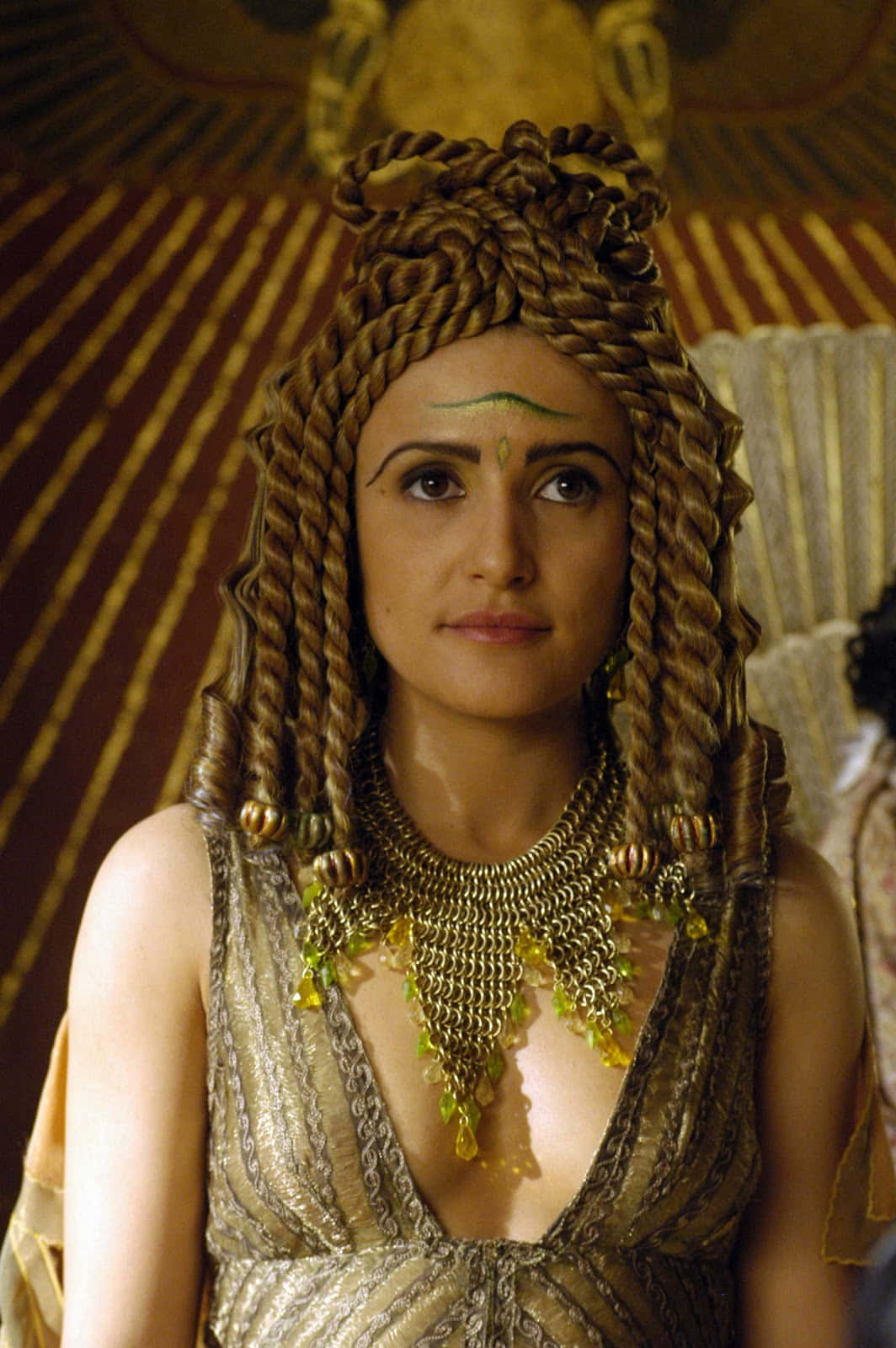 Portrætaf Den Berømte Egyptiske Hersker, Kleopatra.