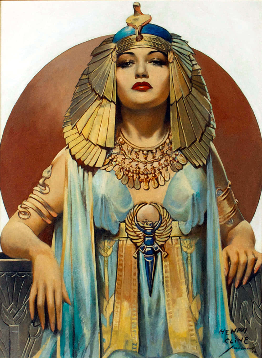 Ikoniskegyptisk Dronning, Kleopatra.