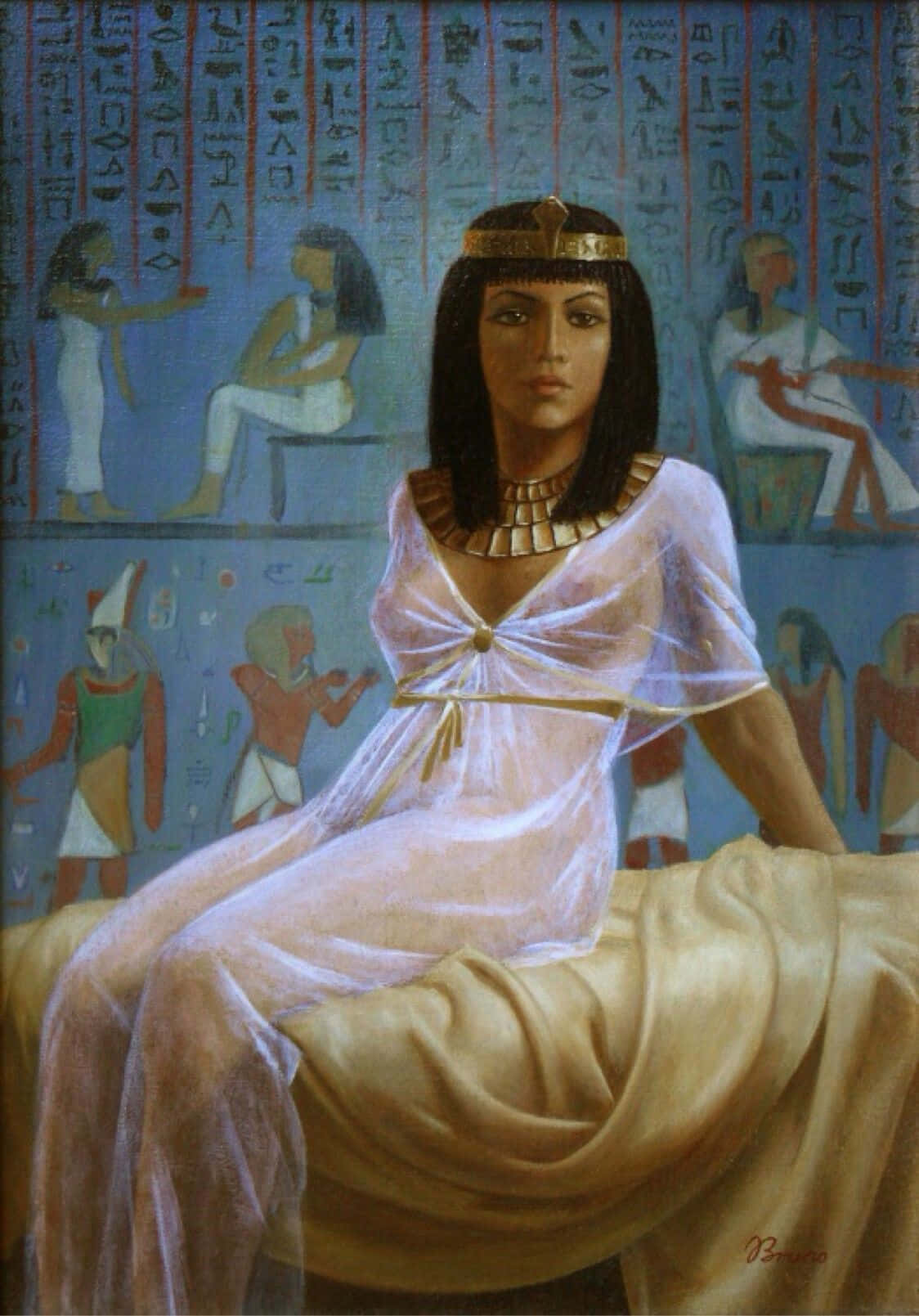 Denmagtfulde Og Ikoniske Farao Af Egypten, Kleopatra.
