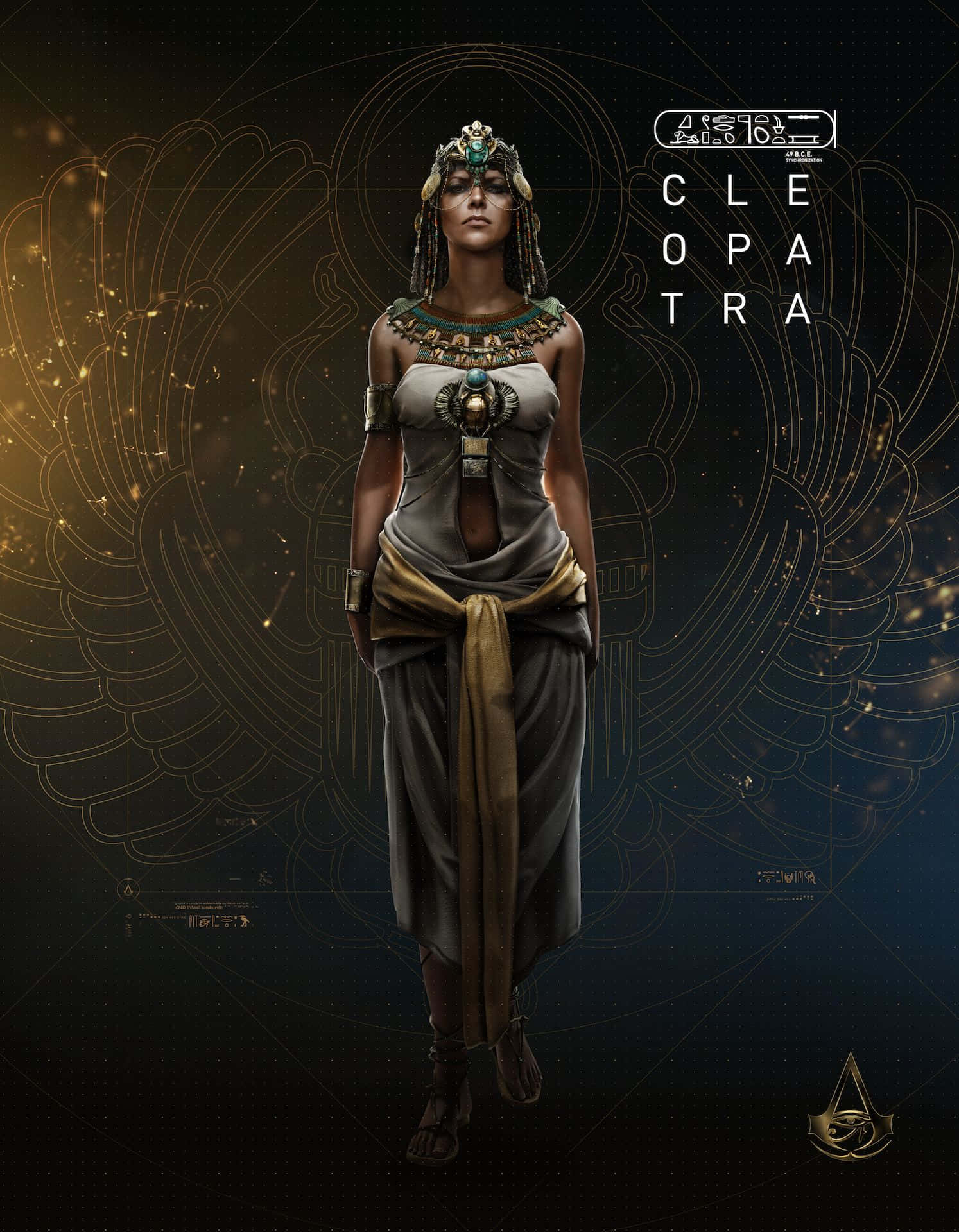 A portrait of the iconic ruler, Cleopatra