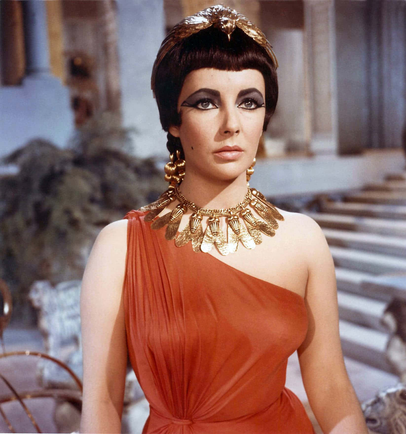 Markantony Och Cleopatra Möts I Egypten
