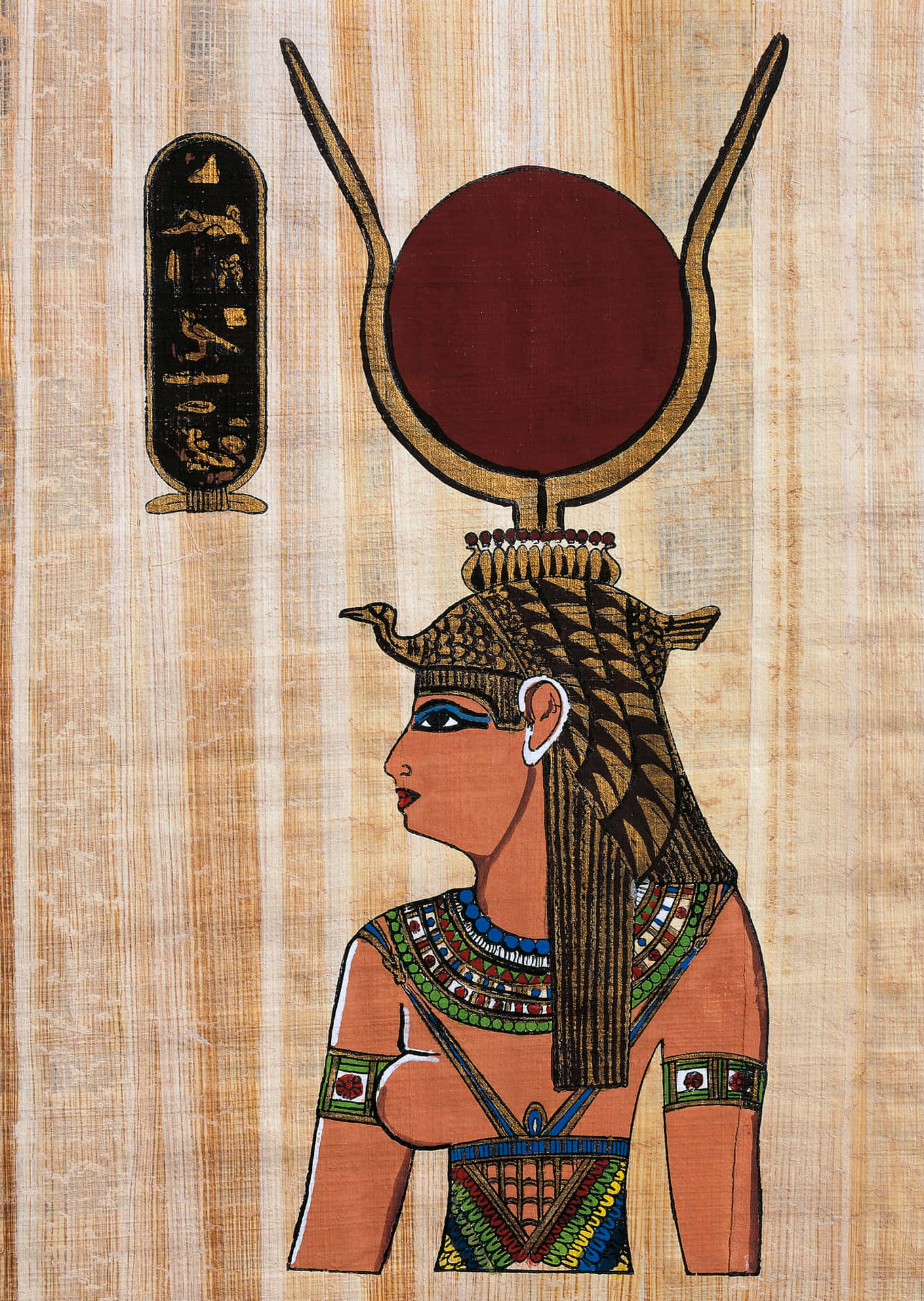 A portrait of the Egyptian queen, Cleopatra