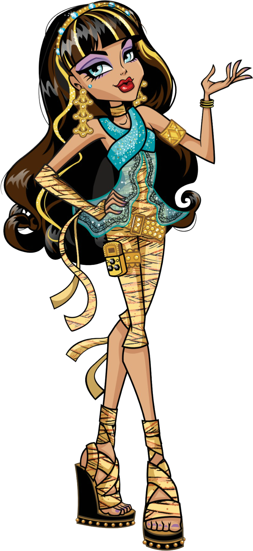 Cleopatra Inspired Monster Character PNG