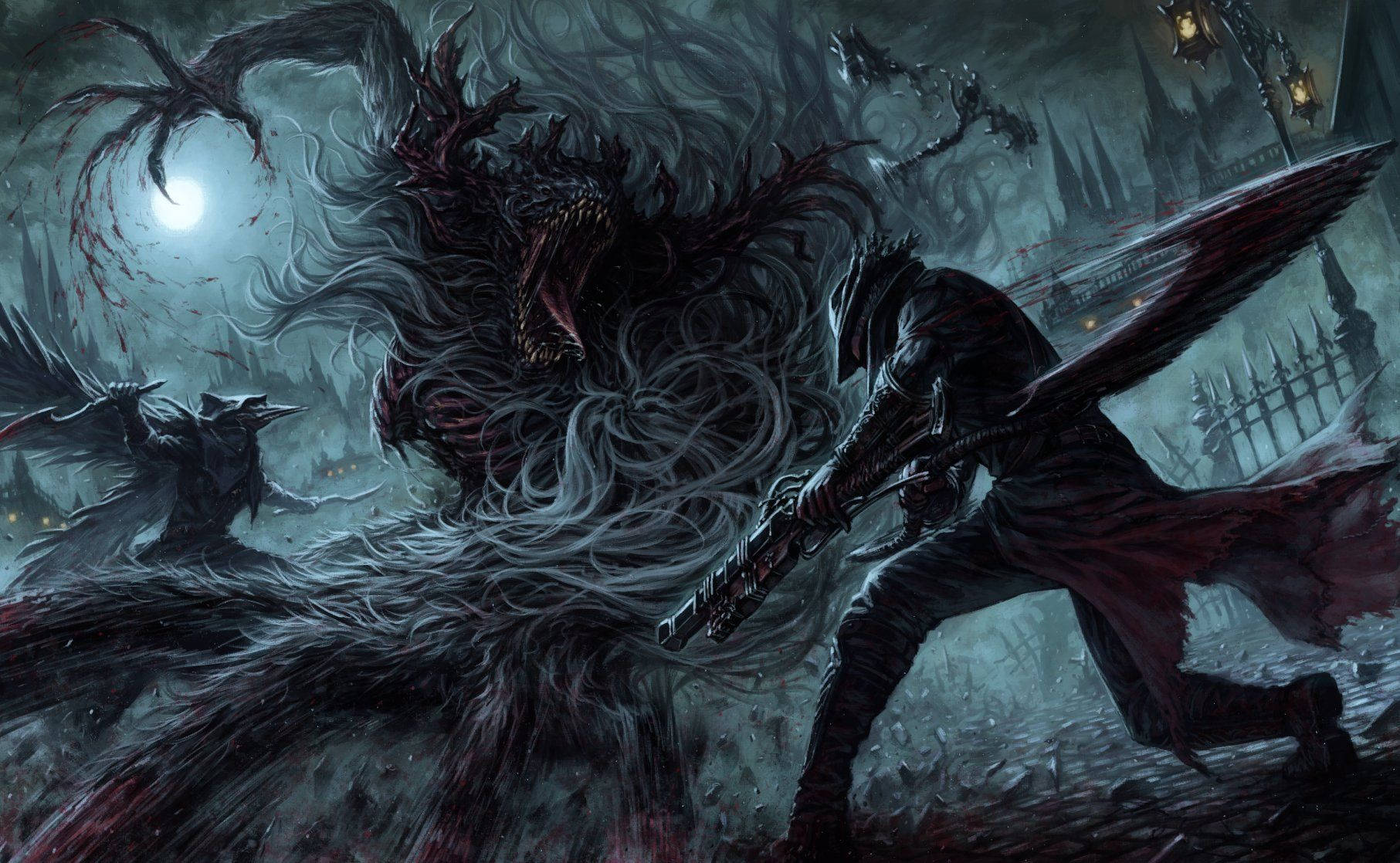 A Challenging Battle - Cleric Beast in Bloodborne Wallpaper
