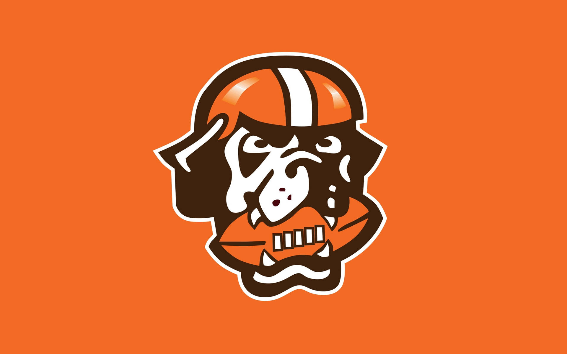Clevelandbrowns Hund Nfl Team Logo Wallpaper