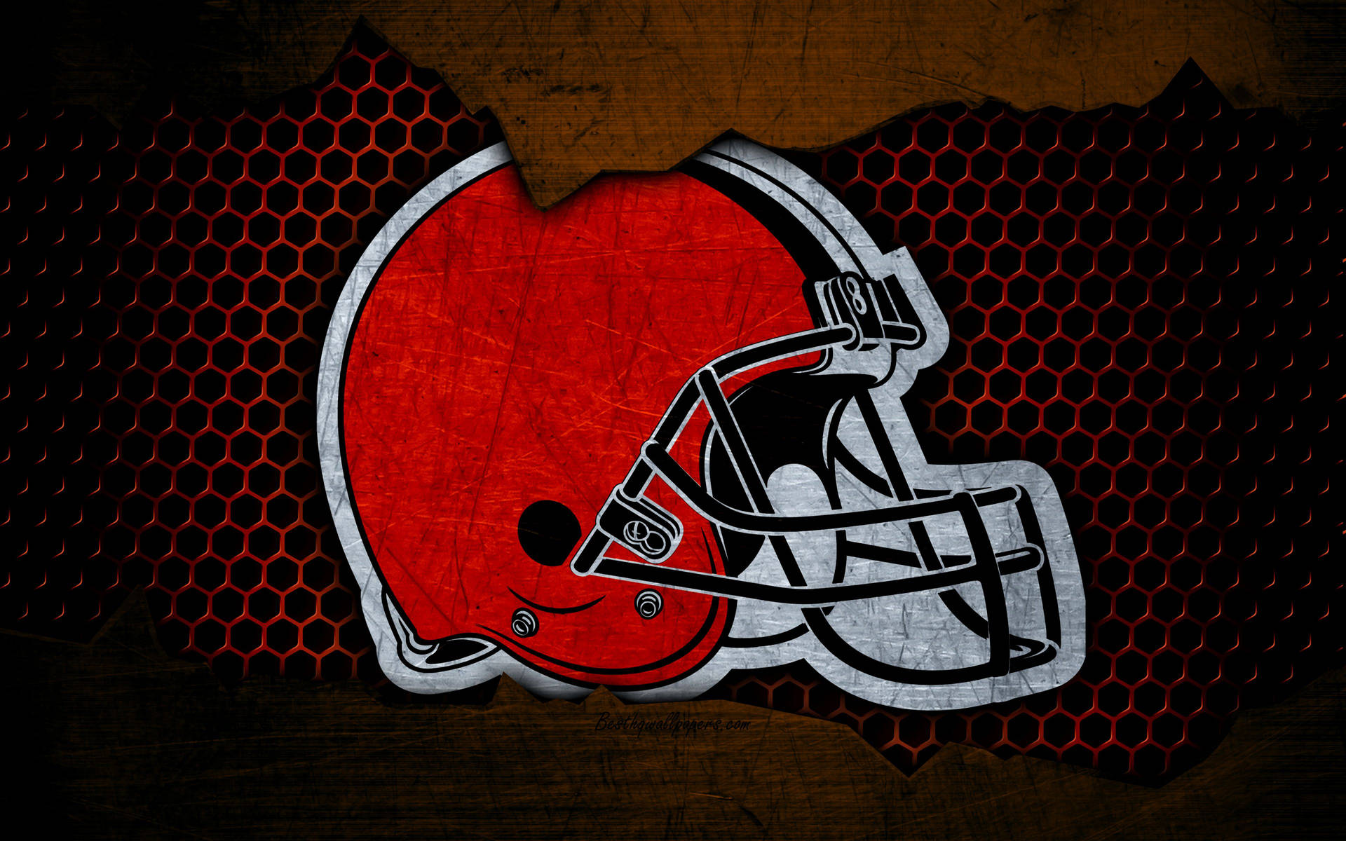 Cleveland Browns In Red And Black
