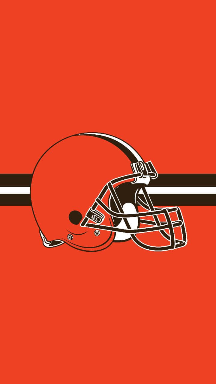 Det officielle logo for Cleveland Browns er på tapetet. Wallpaper