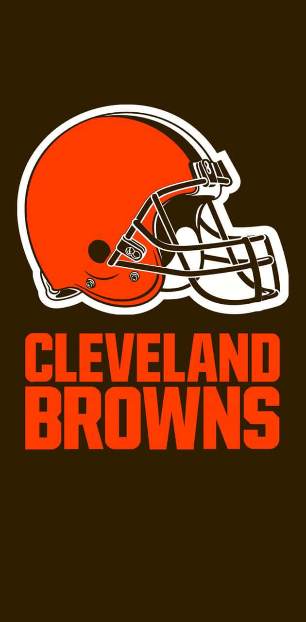 Det officielle logo for Cleveland Browns fodboldhold Wallpaper