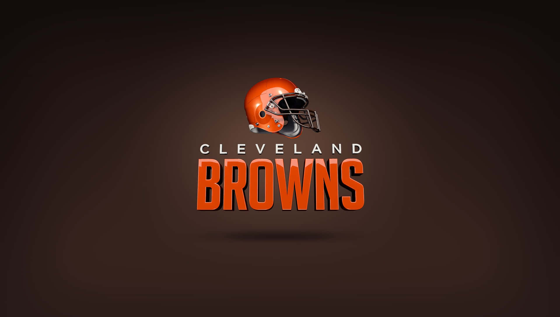 Logotipodos Cleveland Browns Em Um Fundo Escuro. Papel de Parede