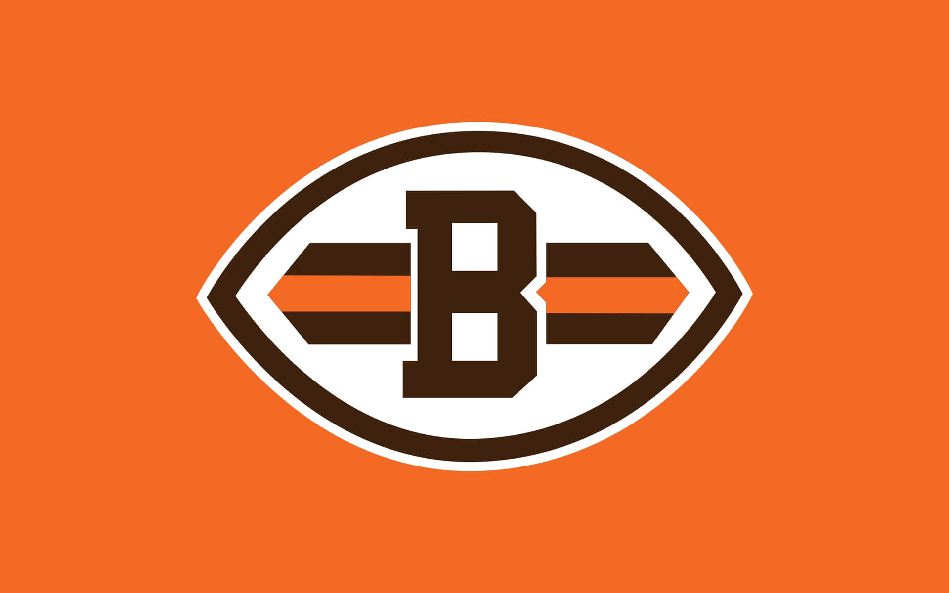 Officielt logo for NFL's Cleveland Browns. Wallpaper