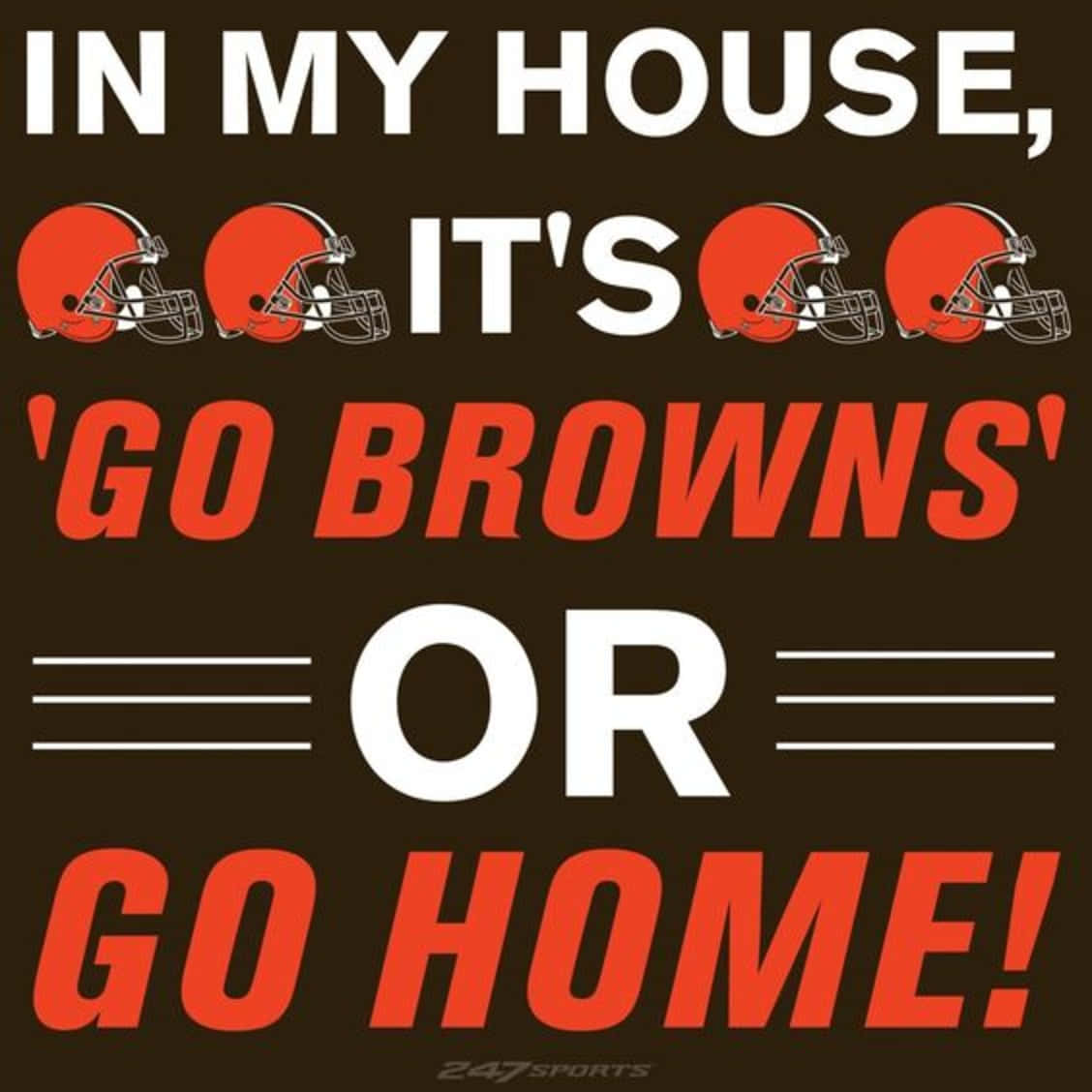 Det ikoniske logo af Cleveland Browns Wallpaper