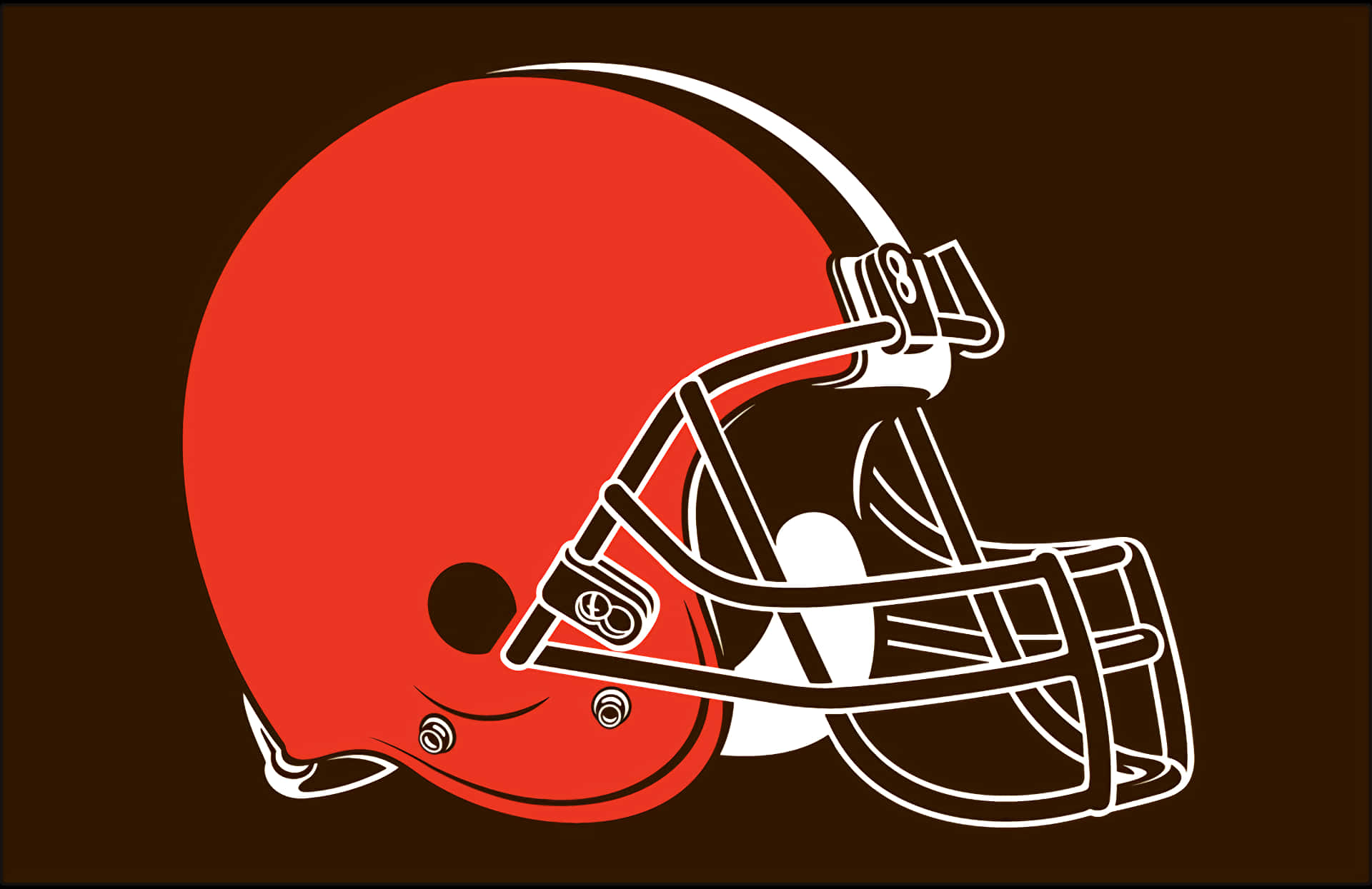 Stolte logo af Cleveland Browns som baggrund Wallpaper