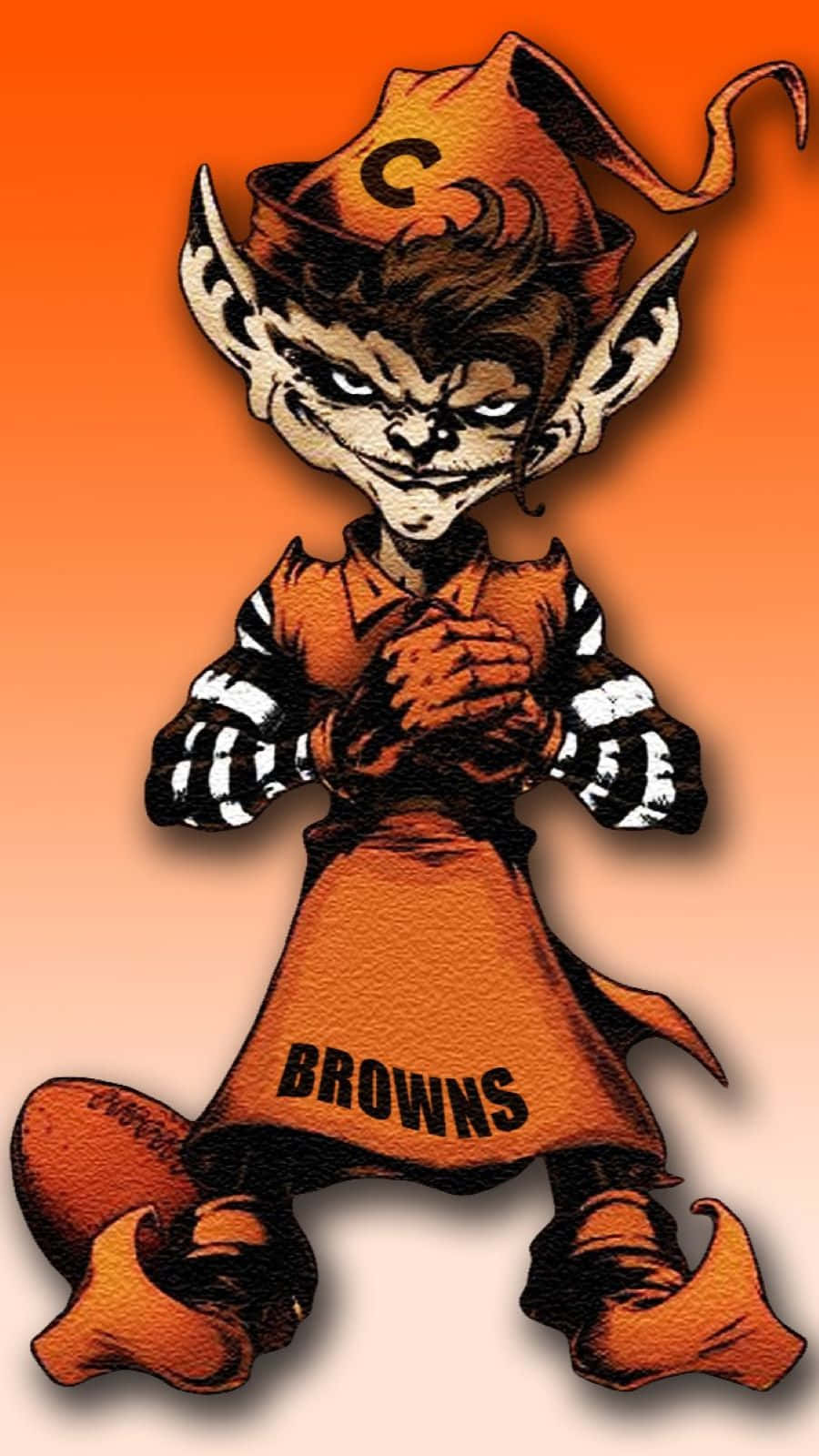 Cleveland Browns Mascot Illustration Wallpaper