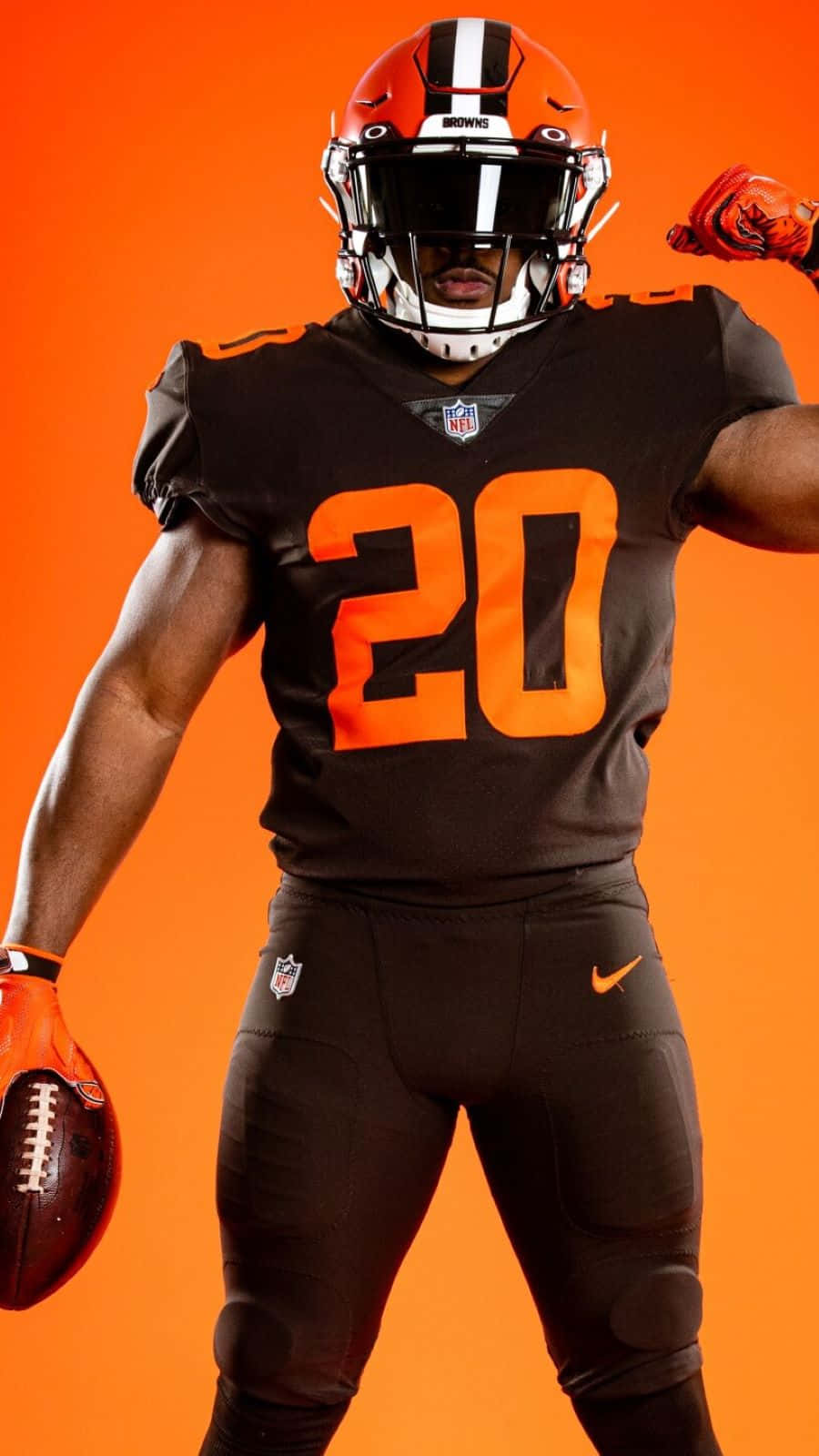 Cleveland Browns Player Number20 Wallpaper