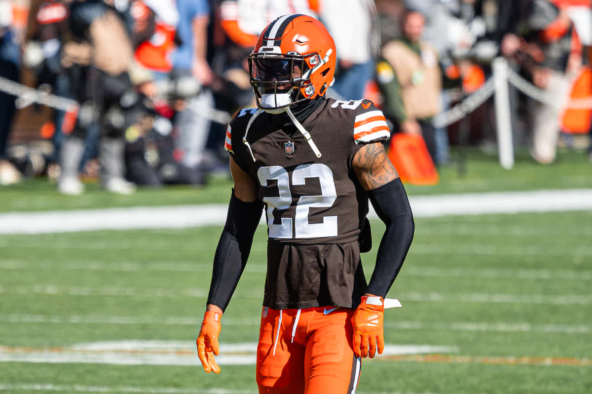 Cleveland Browns Player22 On Field Wallpaper