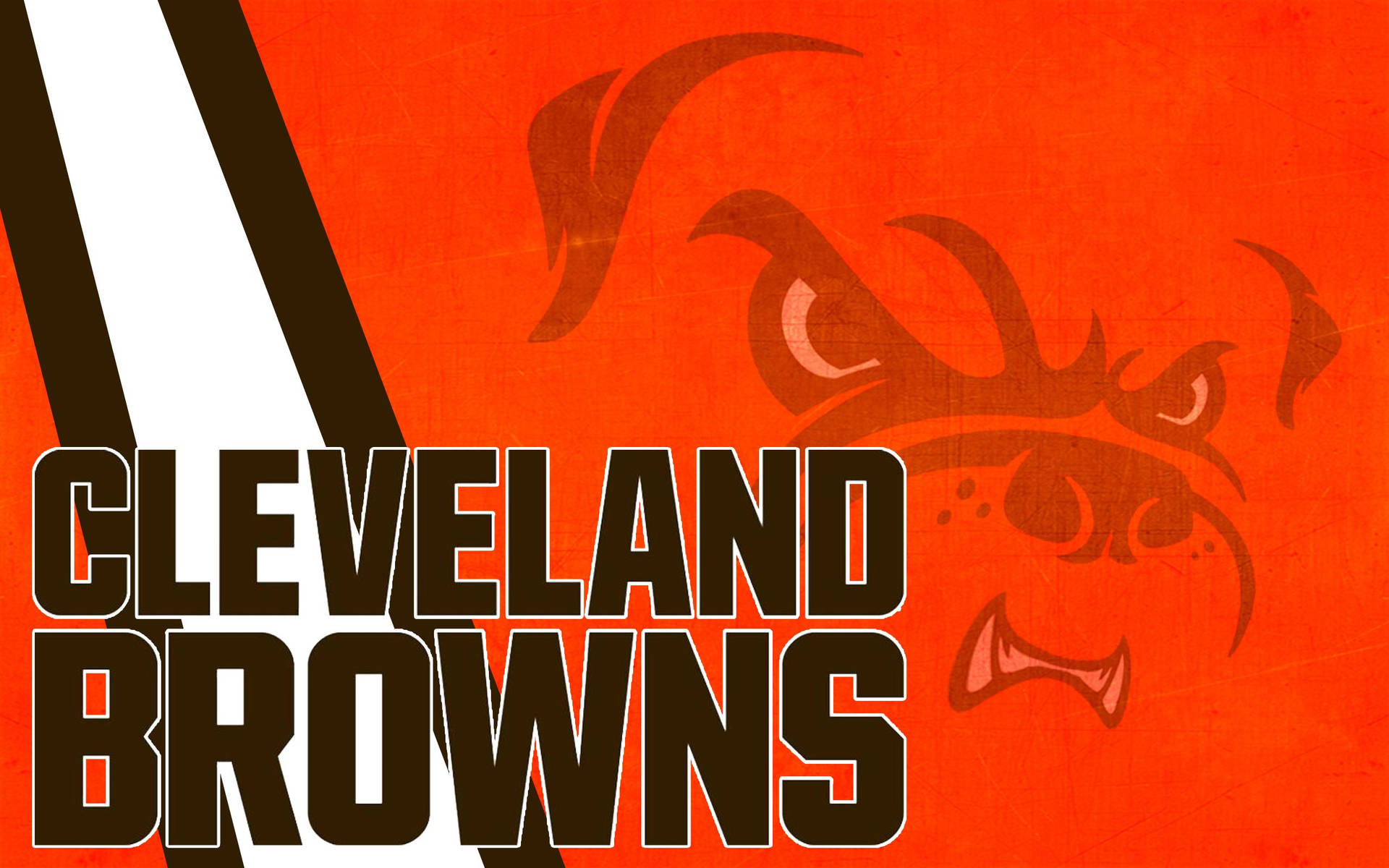 Cleveland Browns With Dog Mascot Wallpaper
