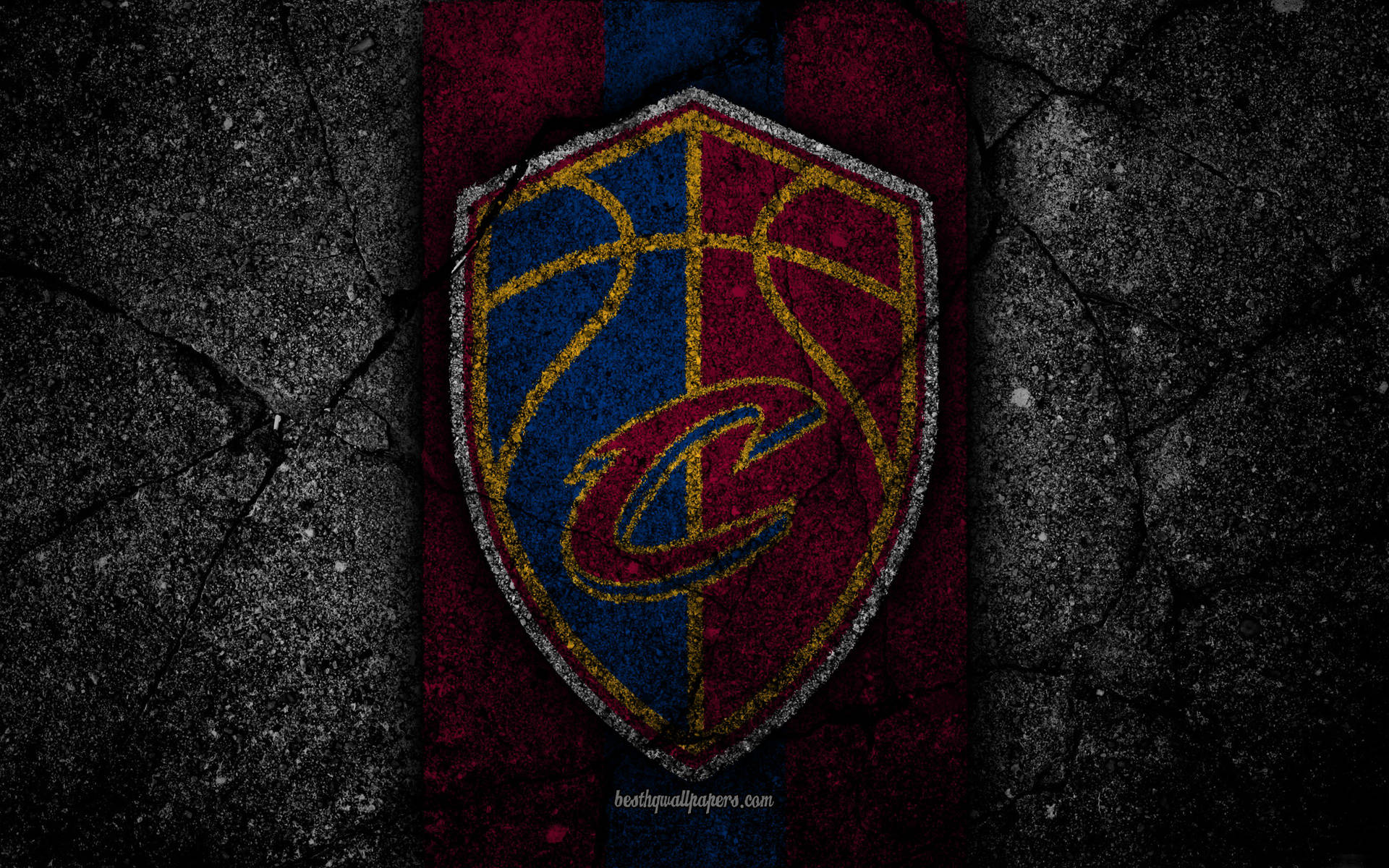Cleveland Cavaliers Concrete Logo Wallpaper