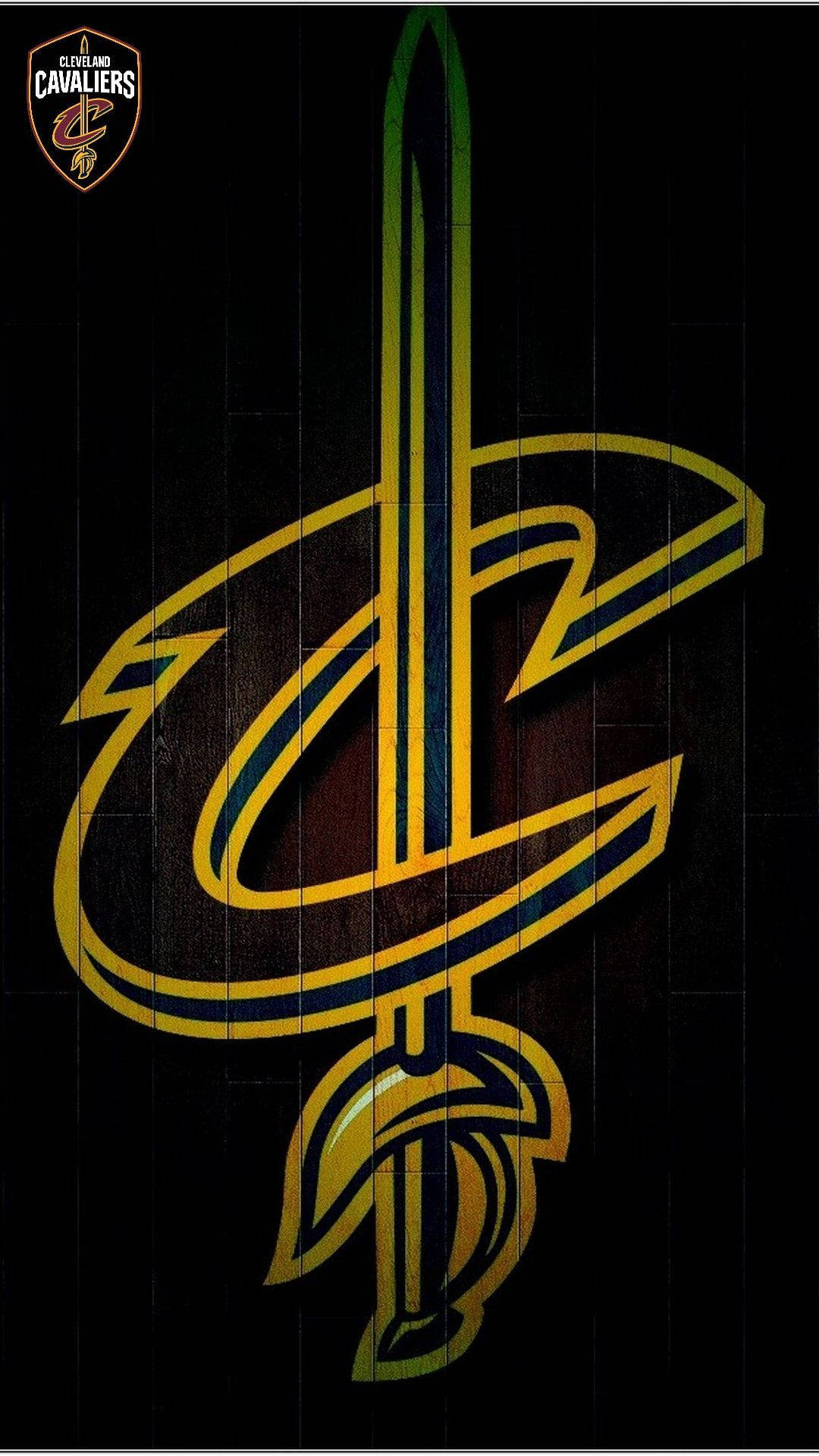 Cleveland Cavaliers Deep Maroon Logo Wallpaper