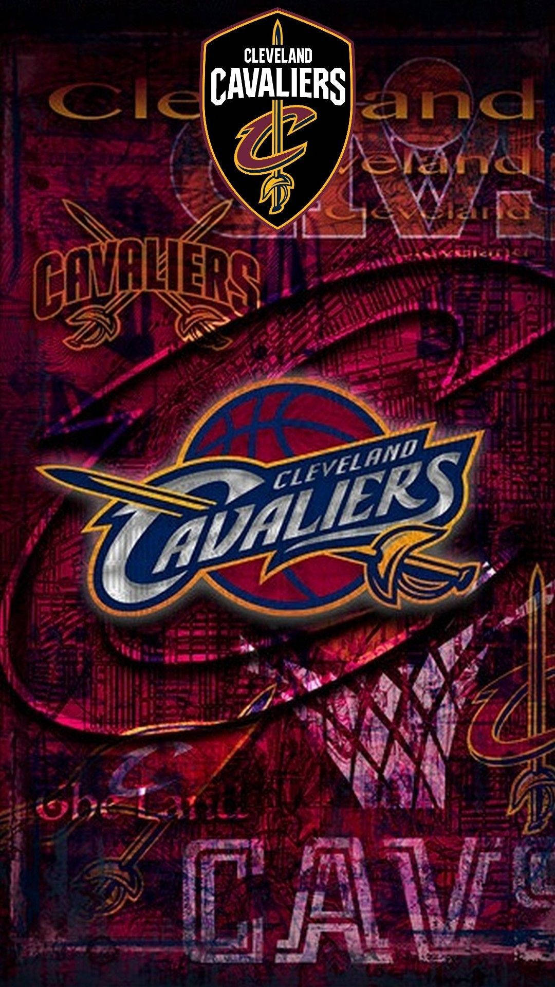 Cleveland Cavaliers Different Logo Designs Wallpaper
