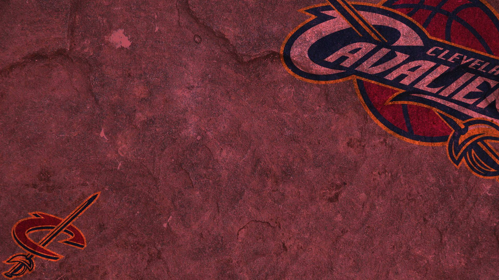 Cleveland Cavaliers Monochromatic Red Poster Wallpaper