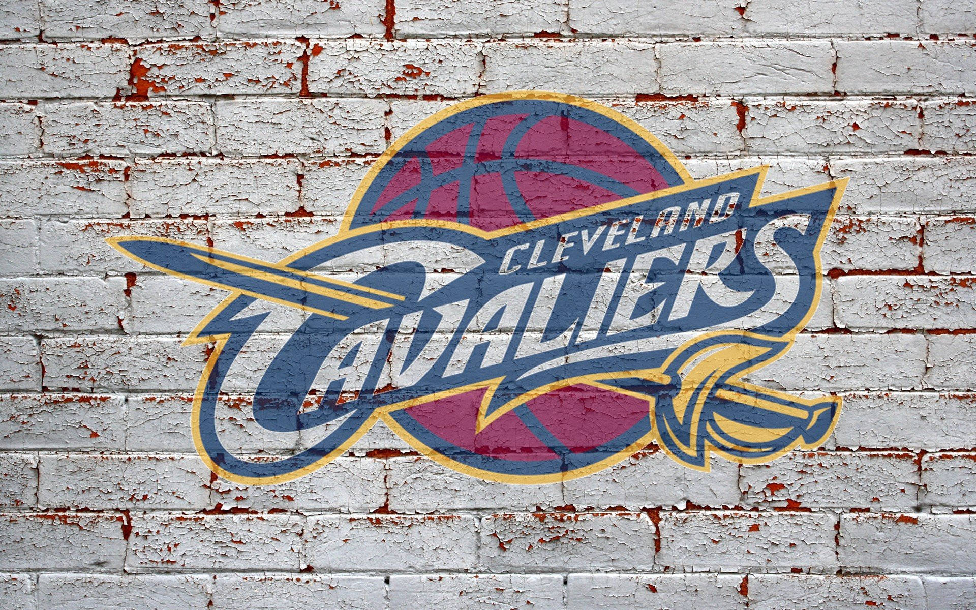 Clevelandcavaliers Nba-logotypen. Wallpaper