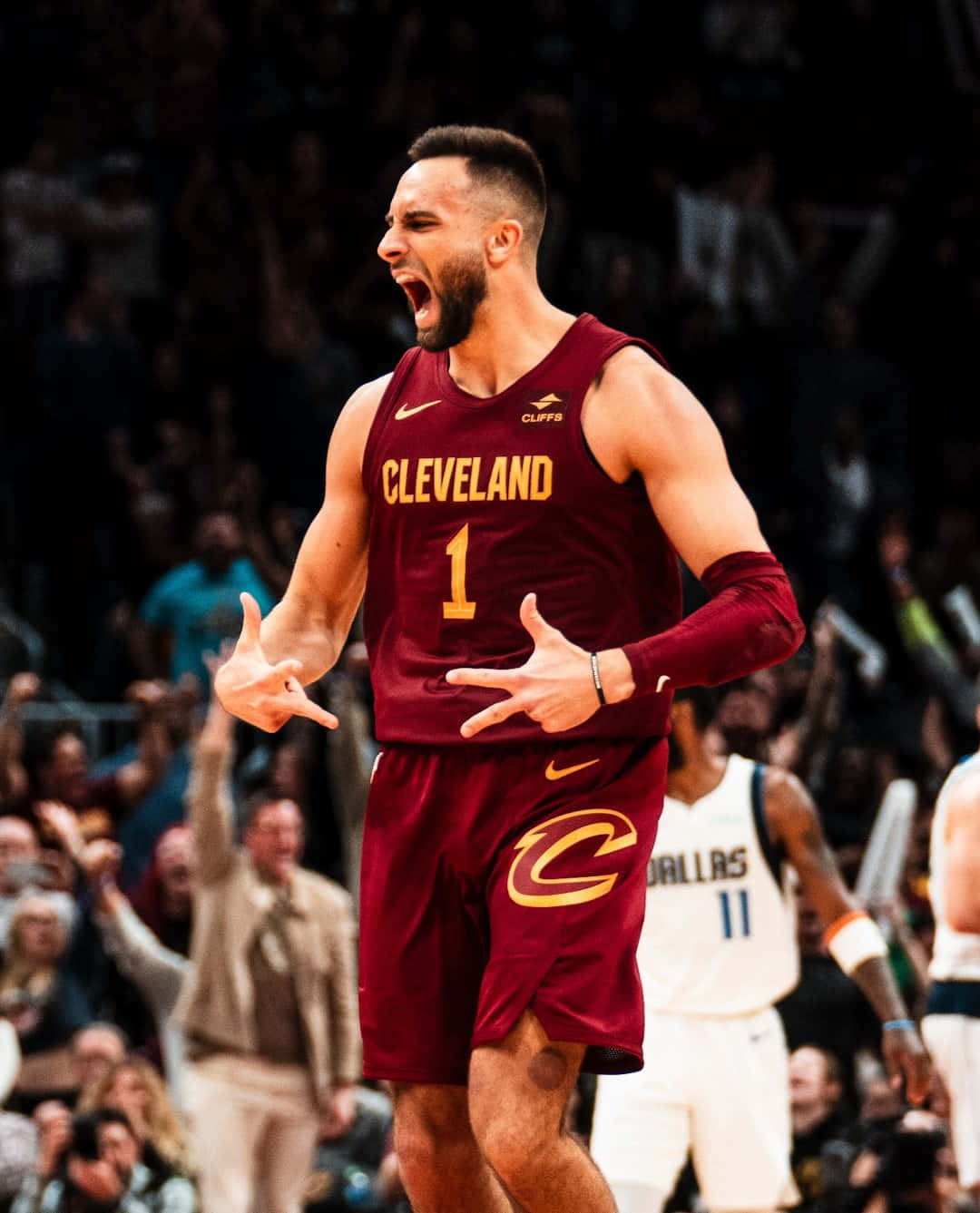 Célébration D'un Joueur Des Cleveland Cavaliers Fond d'écran