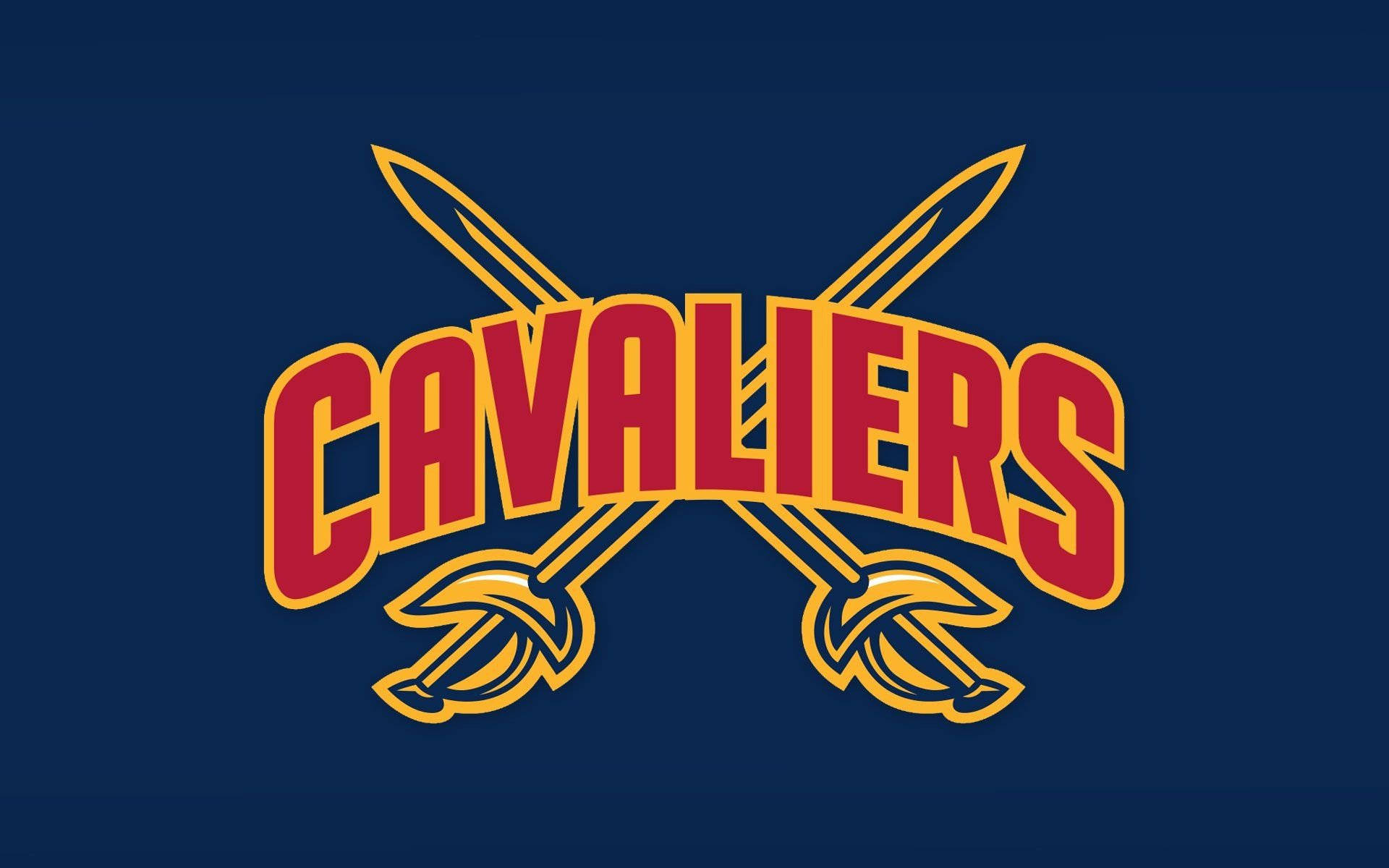 Cleveland Cavaliers Two Yellow Sword Logo Wallpaper