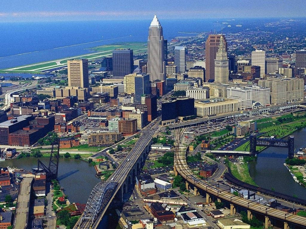 Cleveland Downtown View Wallpaper