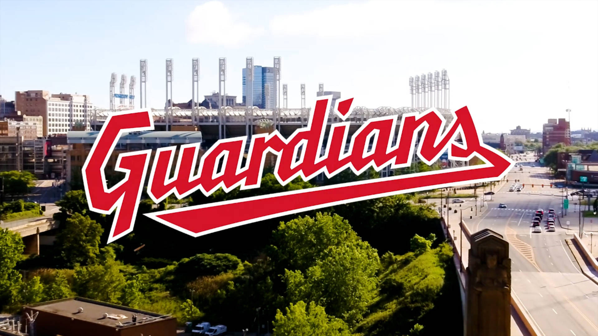 Cleveland Guardians City Background Wallpaper