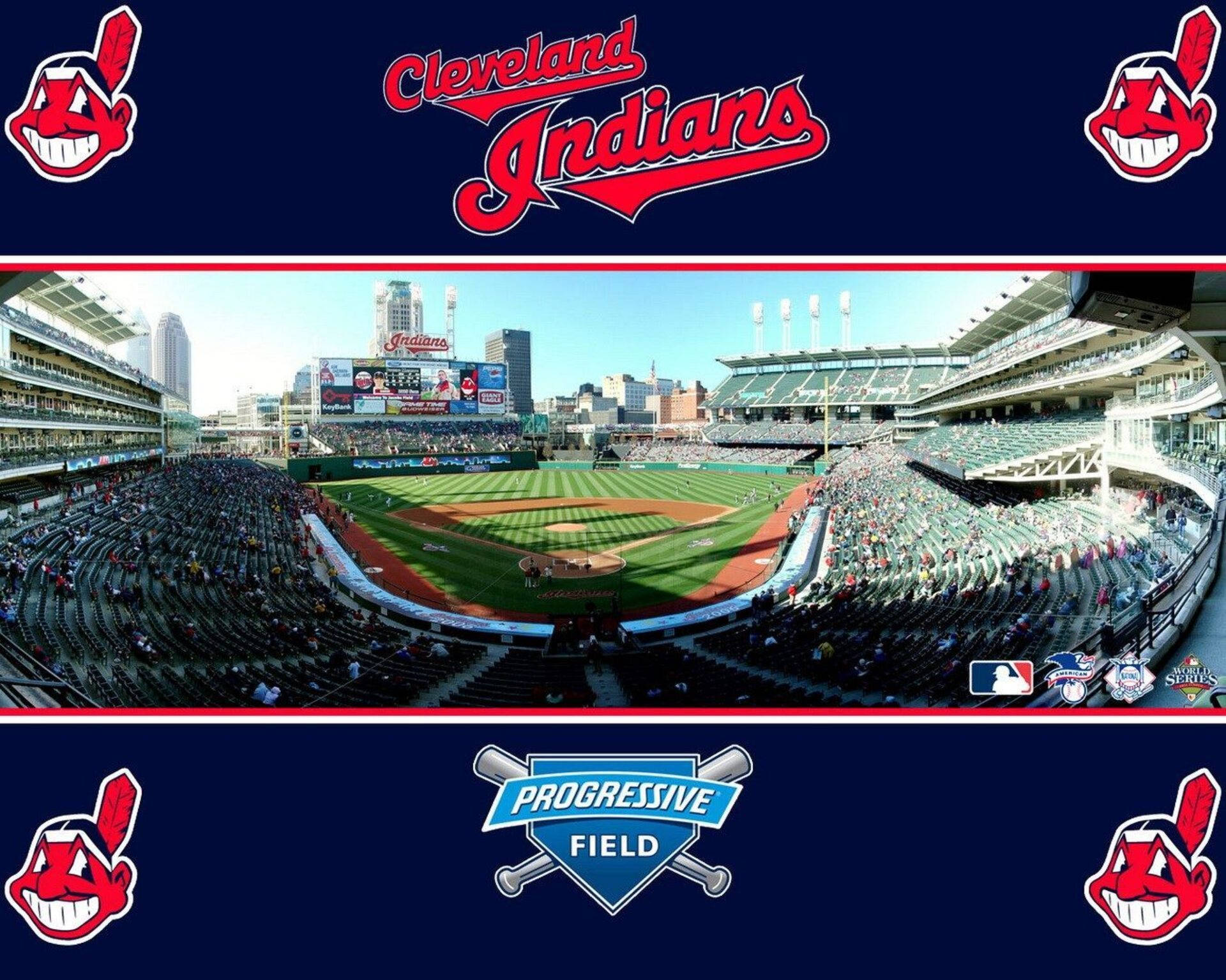 Clevelandindian Baseball-park - Cleveland Indian Baseball-park Wallpaper