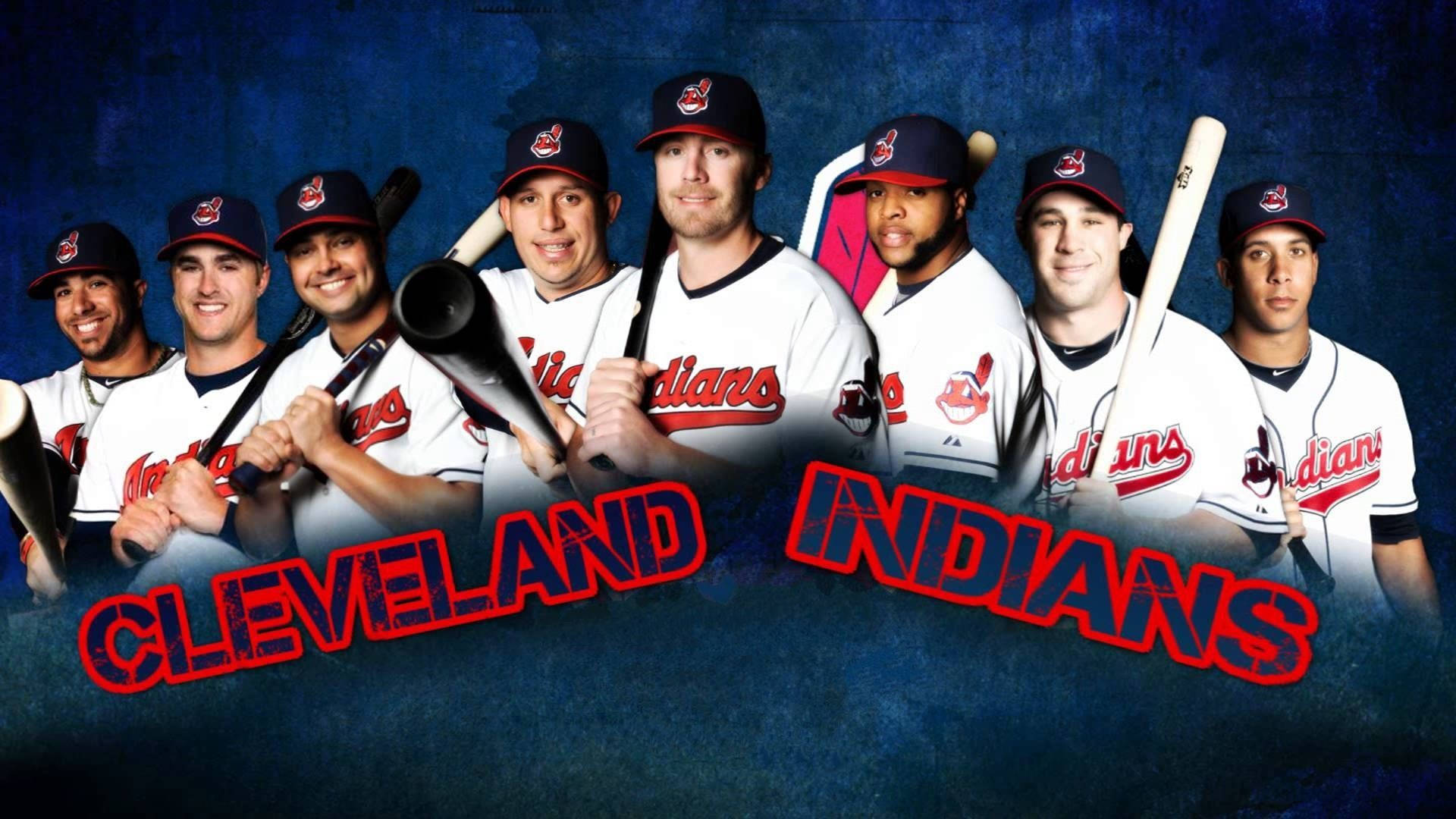 Cleveland Indians Team Line Up Wallpaper