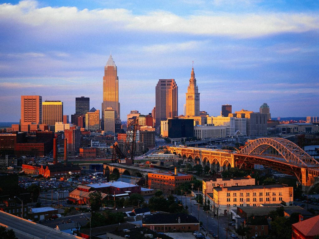 Cleveland Ohio Skyline Background