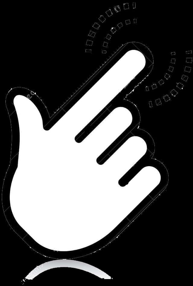 Clicking Hand Cursor Graphic PNG