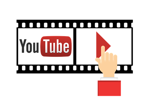 Clicking Playon You Tube Graphic PNG