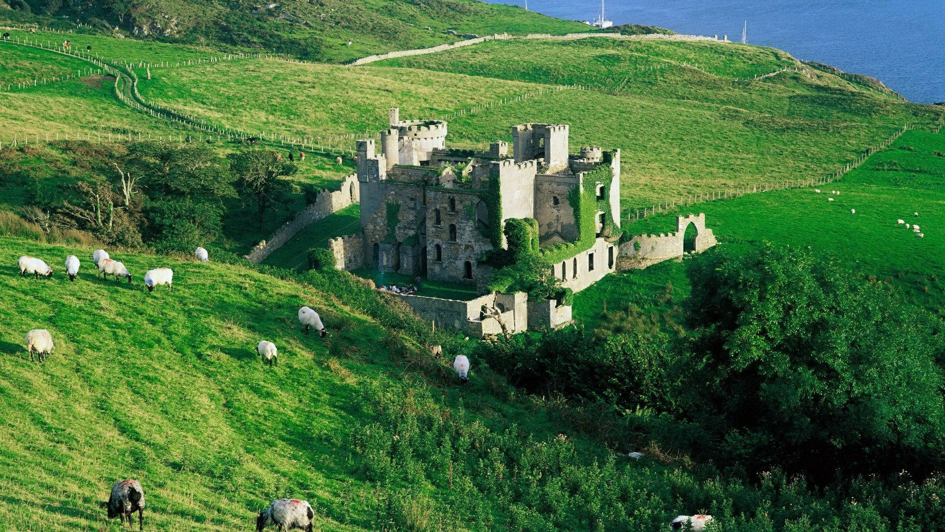 Clifden Castle Ireland Wallpaper